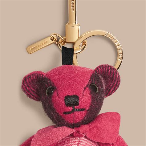 burberry bear charm pink|Burberry marbled resin charm.